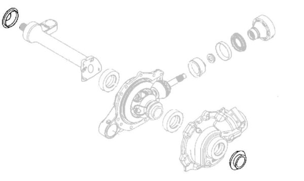 Front Differentail Side Oil Seal R/H or L/H