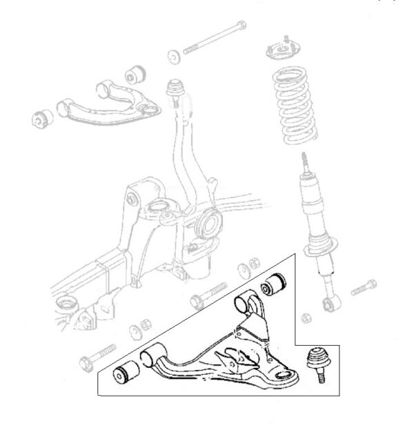 Front Lower Wishbone L/H (2012->2019)