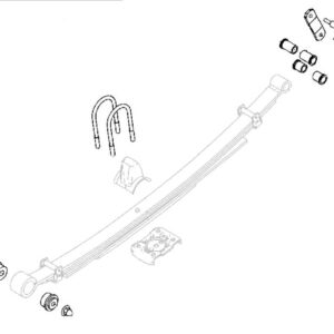 Rear Leaf Spring Fitting Kit 2012- 2022