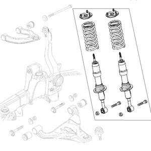 Front Assembled Coil Spring Struts (Pair) 2012->2019