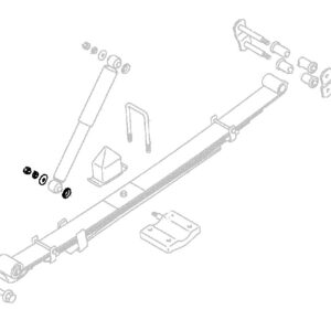 Rear Shock Absorber lower Spring Hanger Fitting Kit (One Side)