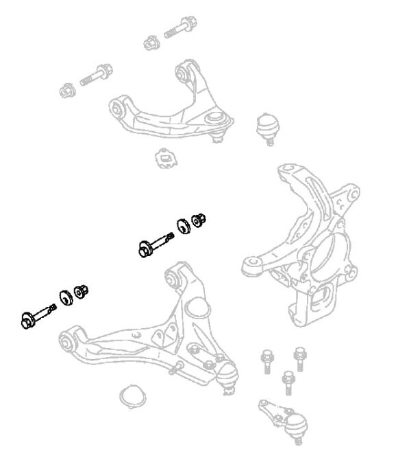 Front Lower Camber Adjusting Bolt Set