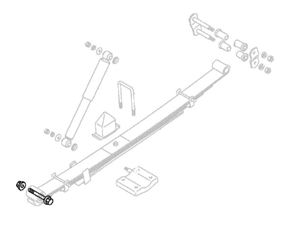 Leaf Spring Front Bolt Kit