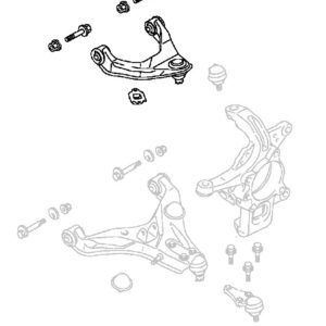 Front Wishbone Upper L/H + Bolts