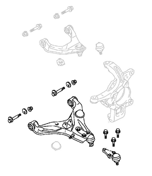 Front Wishbone Lower L/H + Bolts