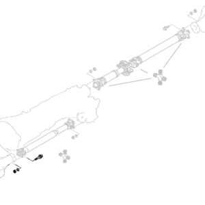 Front Propshaft Nut & Bolt (Each)