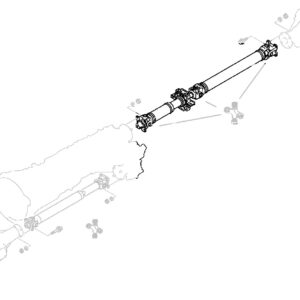 Rear Propshaft Complete