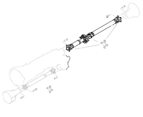 Rear Propshaft Complete