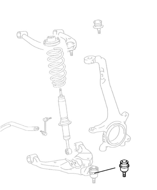 Front Wishbone Lower Ball Joint R/H or L/H